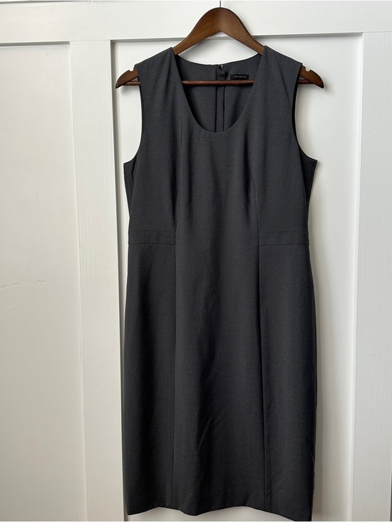 Ann Taylor Dresses & Skirts - Ann Taylor Charcoal Sleeveless Midi Sheath Dress
